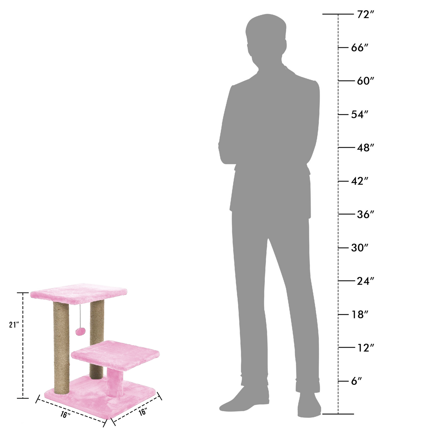 Cozy Cat Tree with Scratching Posts, Platforms and Dangling Toy