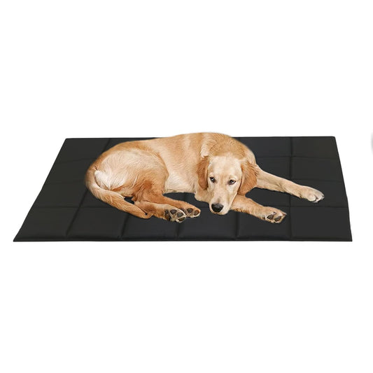 Black Waterproof Dog Bed Mat, Comfort Pad for Indoor & Outdoor