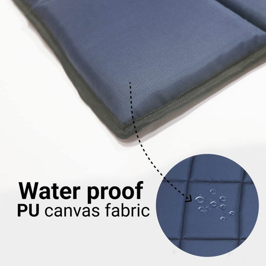Blue Waterproof Dog Bed Mat, Comfort Pad for Indoor & Outdoor