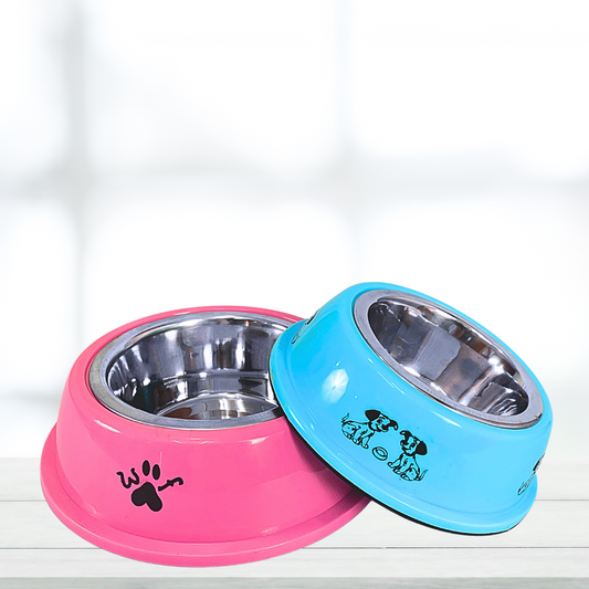 Stainless Steel Dog Bowl with Non-Slip Base