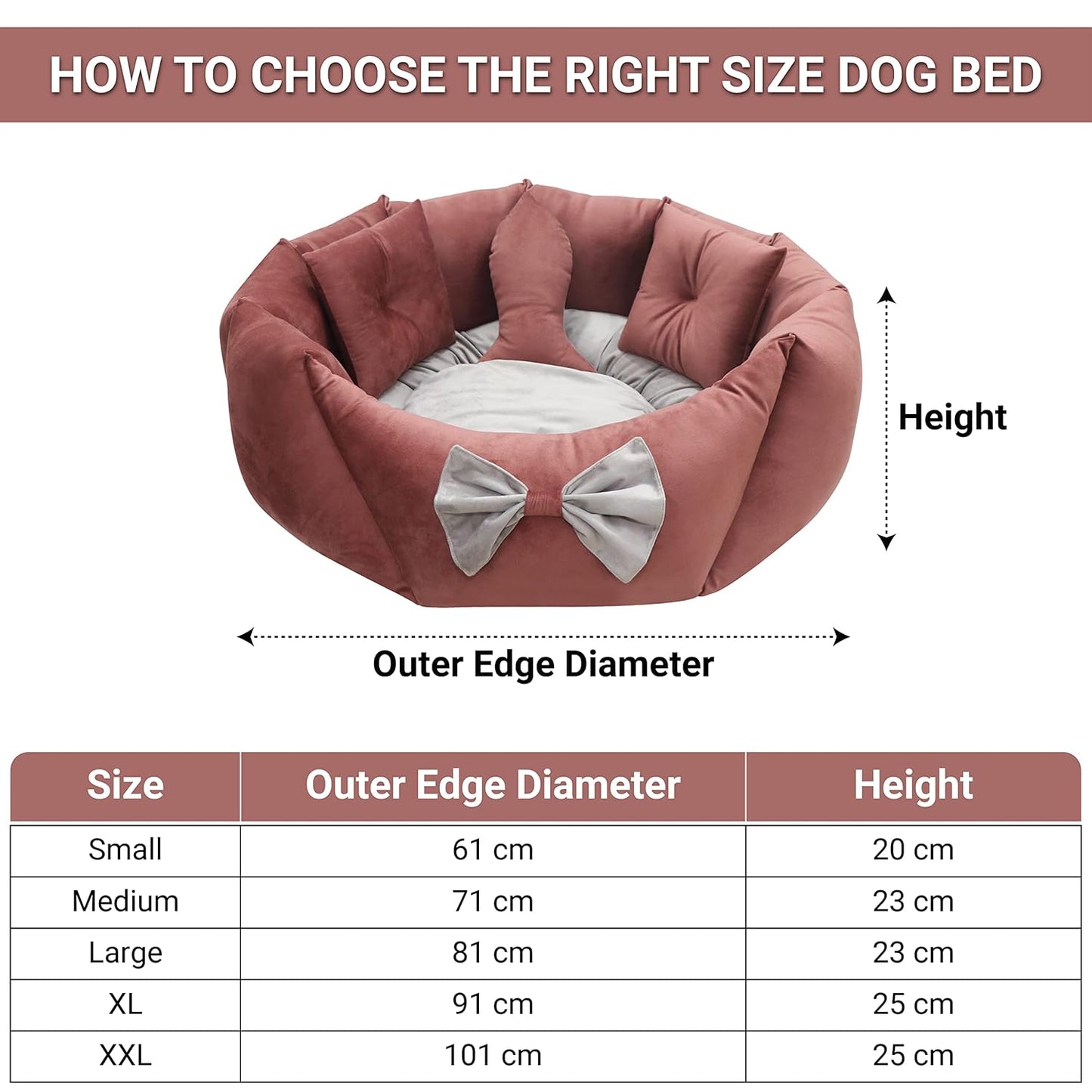 Premium Velvet Dog Cat Pet Bed With Soft, Reversible Cushion, Washable And Anti-Skid Base
