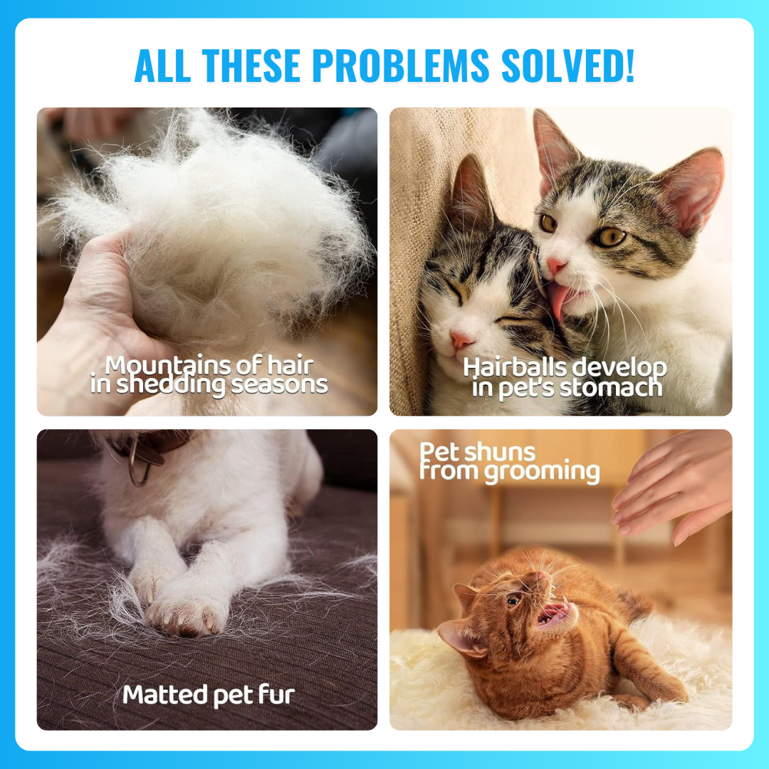 Pet Grooming Deshedding & Massaging Glove for Dogs & Cats, Gentle Hair Removal with Breathable Mesh