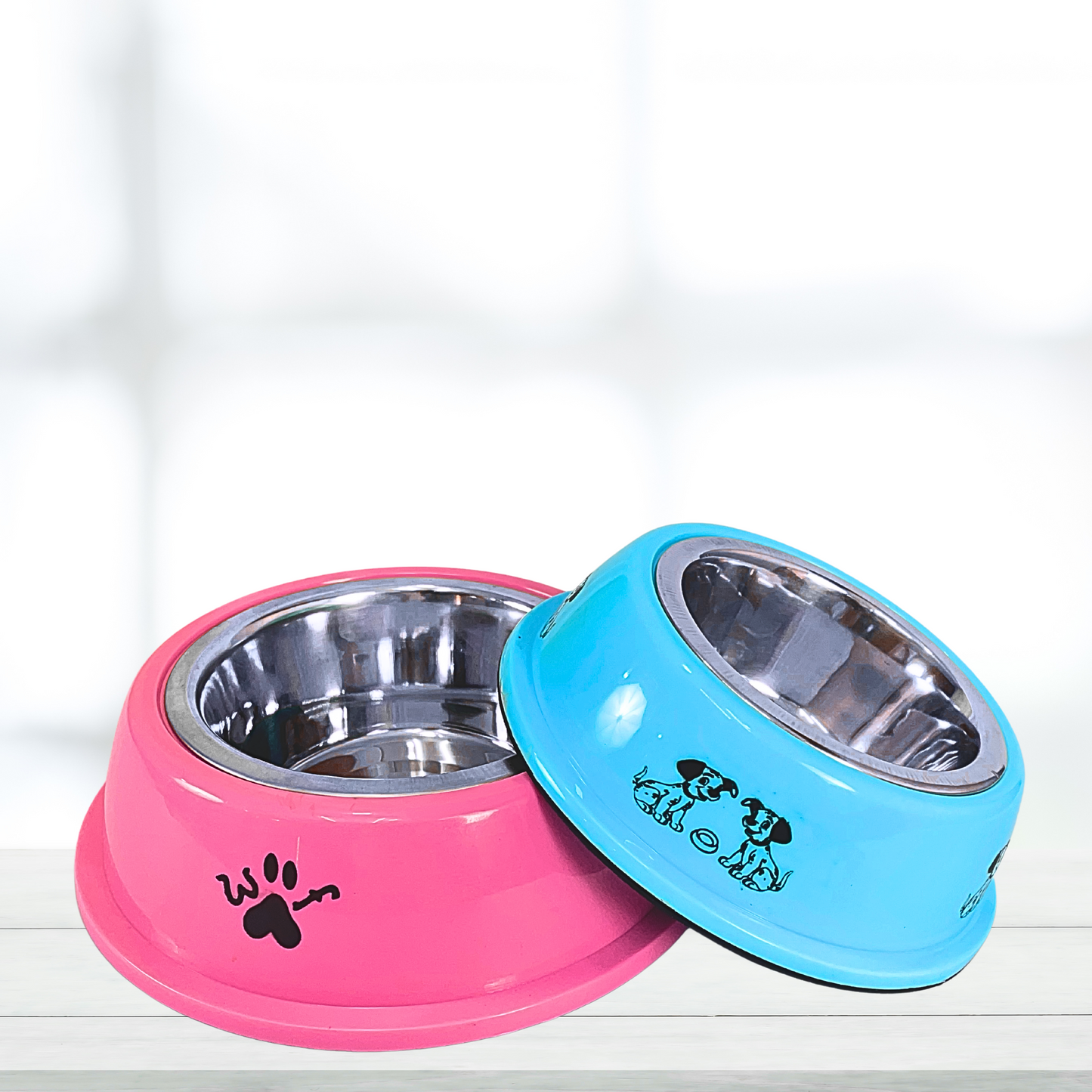 Anti-Skid Stainless Steel Bowls for Puppy and Cat 