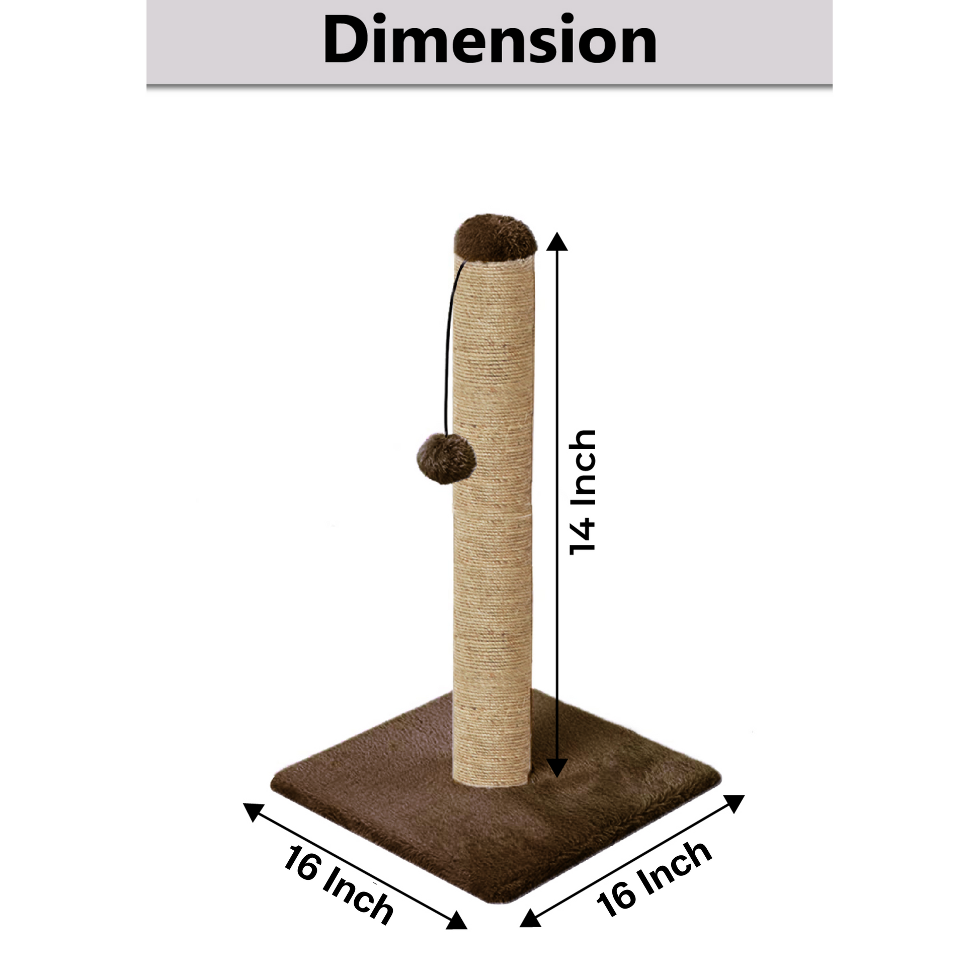 brown Scratching Post Cat Kitten Tree