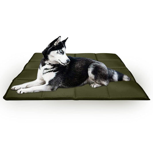 Green Waterproof Dog Bed Mat, Comfort Pad for Indoor & Outdoor