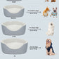 Luxury Dog Bed with Sherpa Interior, Cosy Pet Bedding