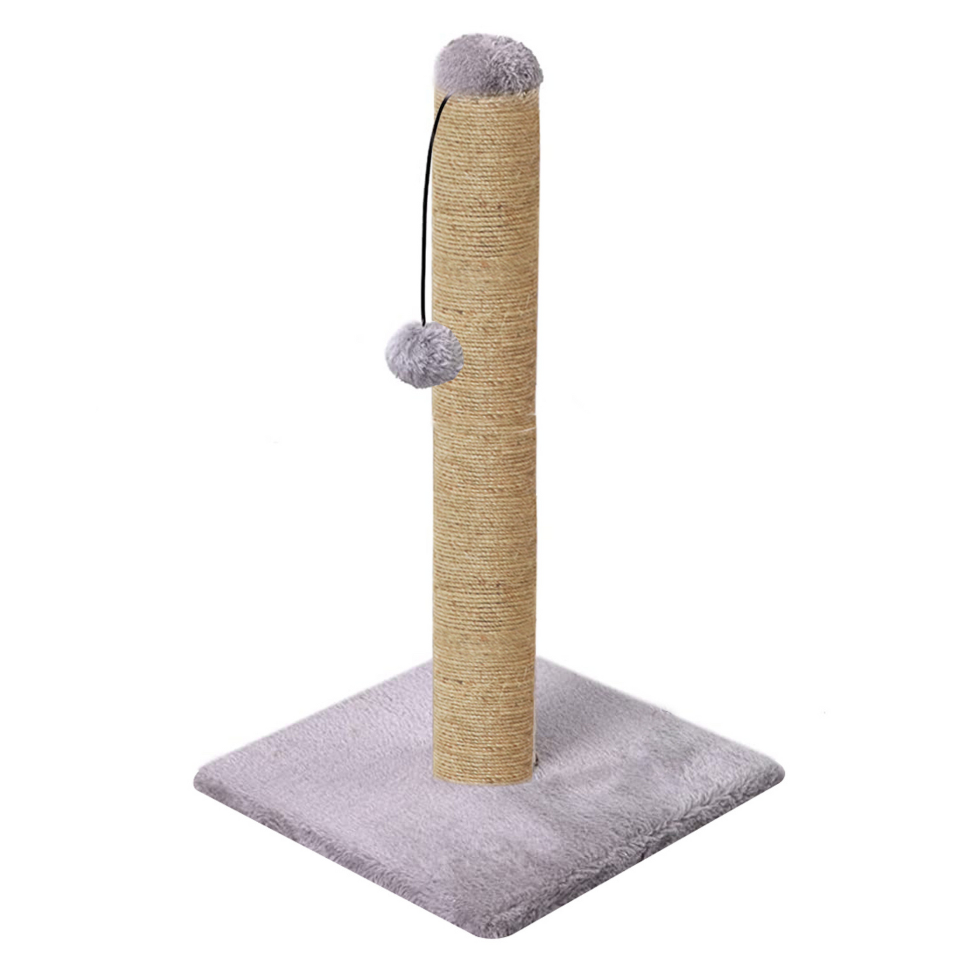 Scratching Post Cat Kitten Tree Dangling Ball grey