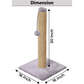 
Scratching Post Cat Kitten Tree | Dangling Ball |grey 30 inch