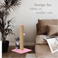 pink Scratching Post Cat Kitten Tree