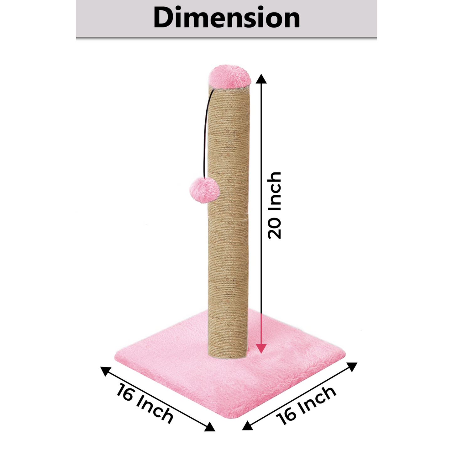 medium Scratching Post Cat Kitten Tree pink