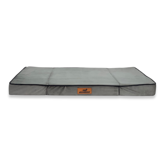 Furrlovers Soft Holland grey Velvet Orthopedic Flat Dog Bed