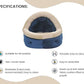 Stylish and Cozy Blue colour Dog and Cat Hut