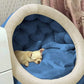 Stylish and Cozy Blue colour Dog and Cat Hut