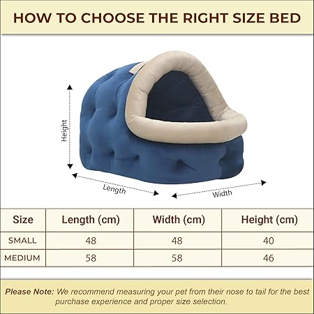 Stylish and Cozy Blue colour Dog and Cat Hut