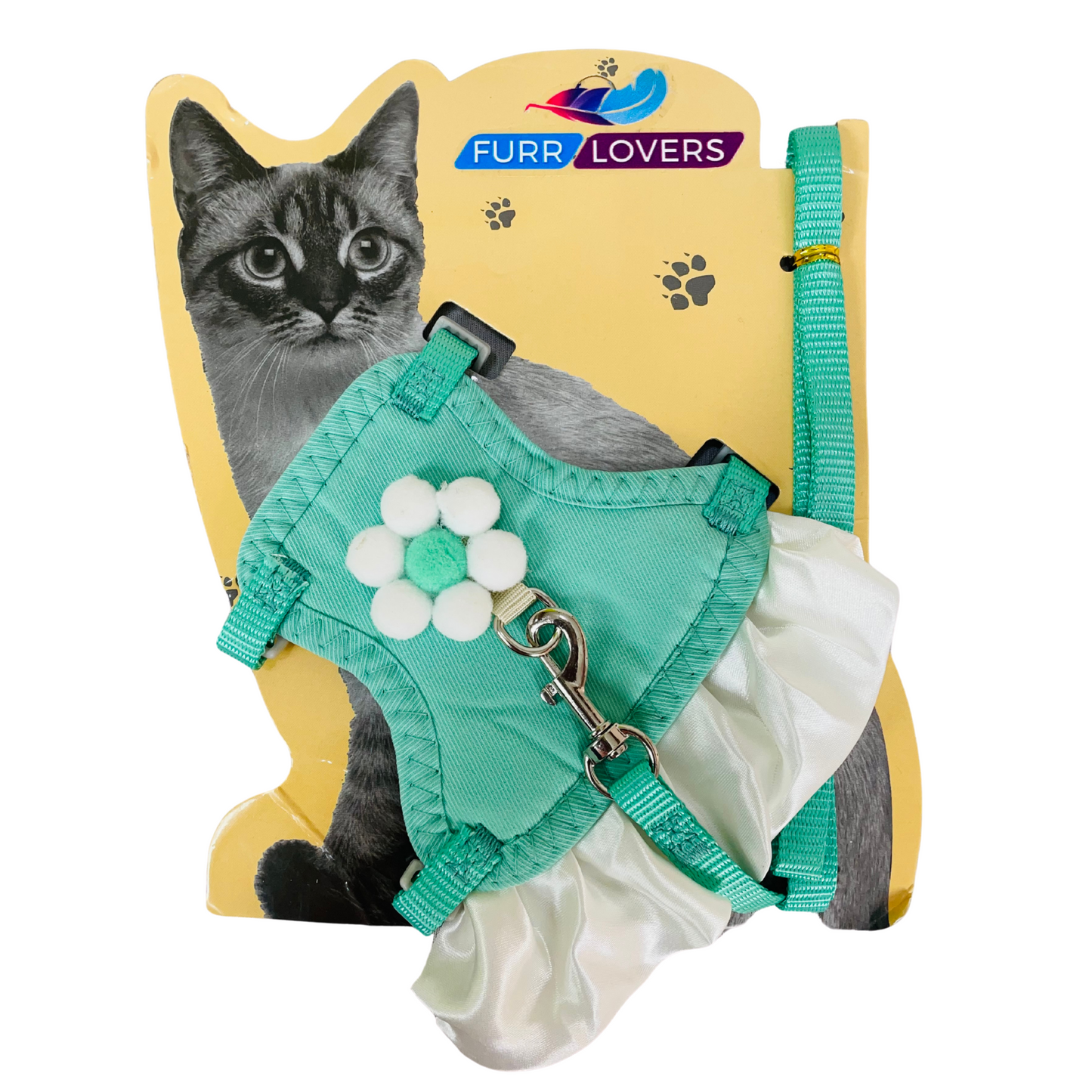 Adjustable Pet Harness and Nylon Leash for Dogs and Cats