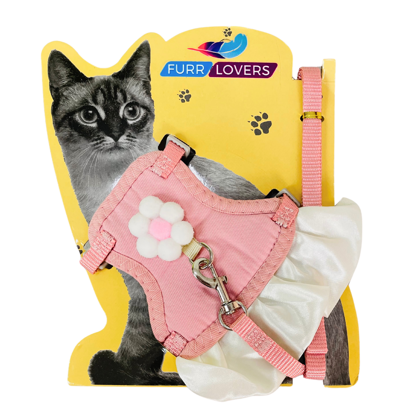 Adjustable Pet Harness and Nylon Leash for Dogs and Cats