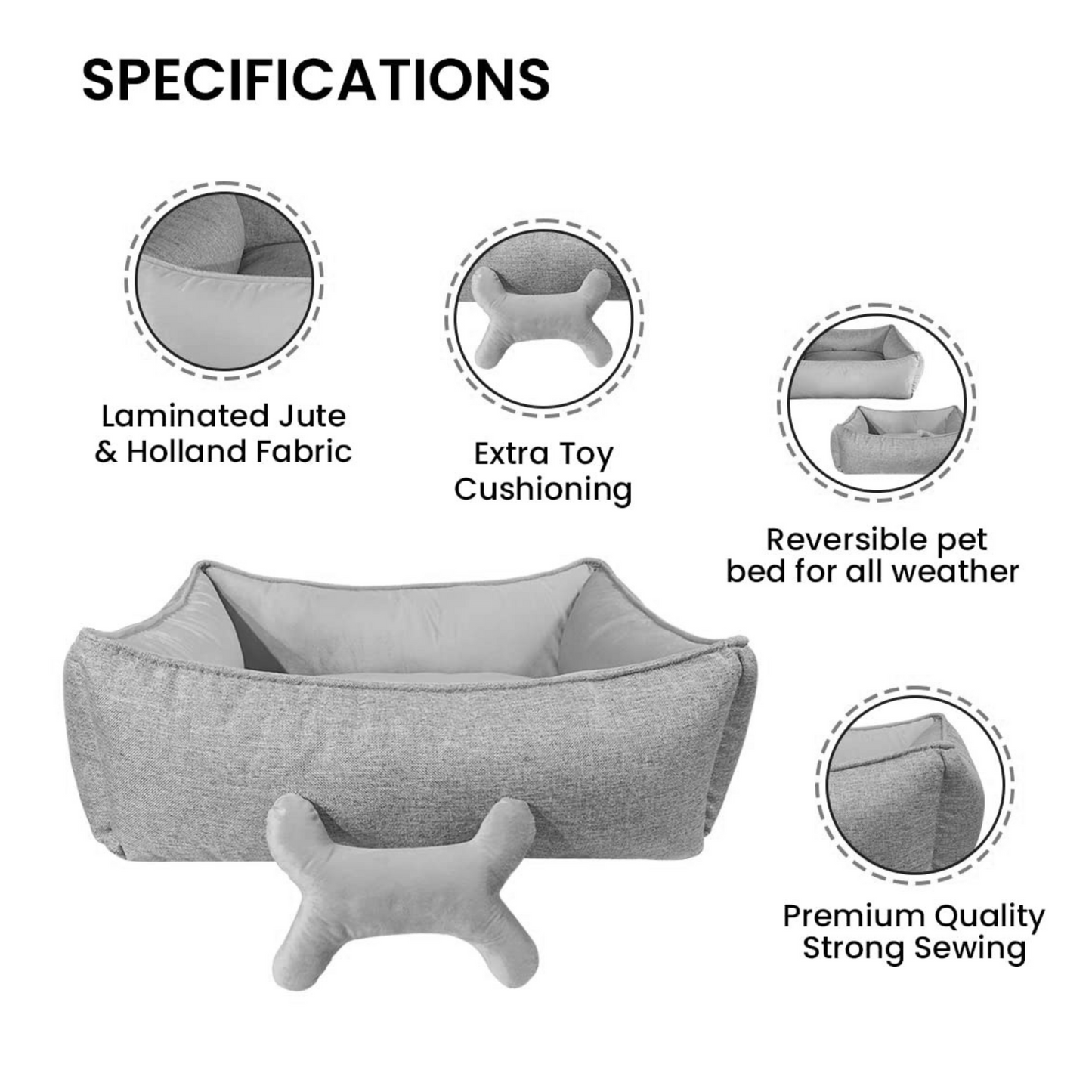 Jute Pet Bed for Dogs and cats for all seasons