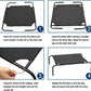 Black Elevated Raised Cooling Cots Bed for Dogs, Cats Portable Indoor & Outdoor Pet Hammock with Skid-Resistant Feet, Frame with Breathable Canvas Cloth.