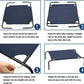 Blue Elevated Raised Cooling Cots Bed for Dogs, Cats Portable Indoor & Outdoor Pet Hammock with Skid-Resistant Feet, Frame with Breathable Canvas Cloth.