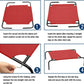 Red Elevated Raised Cooling Cots Bed for Dogs, Cats Portable Indoor & Outdoor Pet Hammock with Skid-Resistant Feet, Frame with Breathable Canvas Cloth.