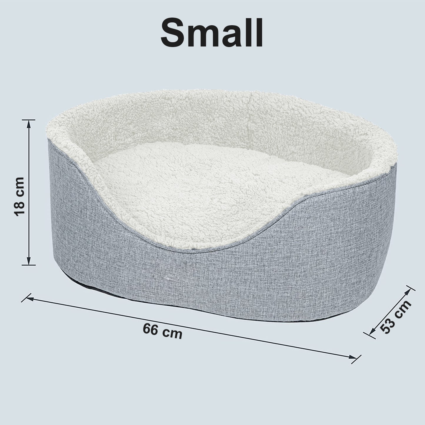 Luxury Dog Bed with Sherpa Interior, Cosy Pet Bedding
